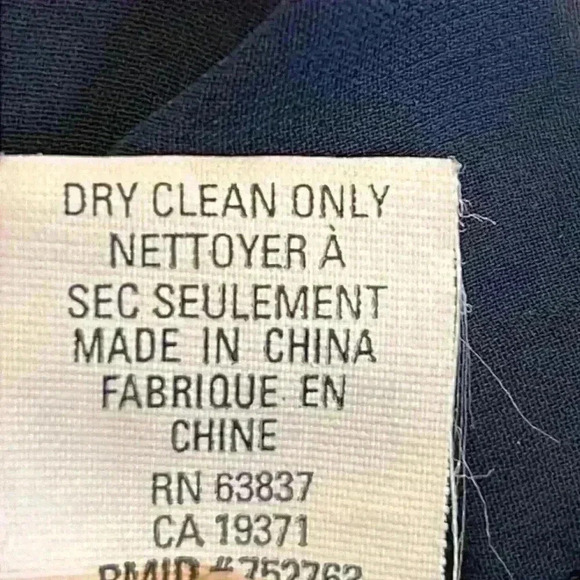 Anne Klein II Jacket Navy Women’s Size Medium Full Zip Collarless Rayon Blend - Picture 5 of 9